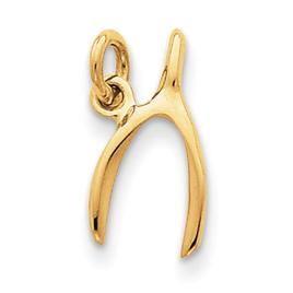 Gold Classics(tm) 14kt. Gold Wishbone Charm