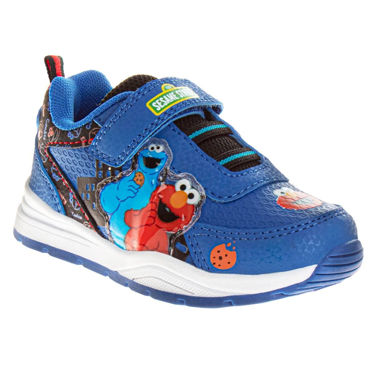 Little Kid Sesame Street Cookie Monster & Elmo Fashion Sneaker