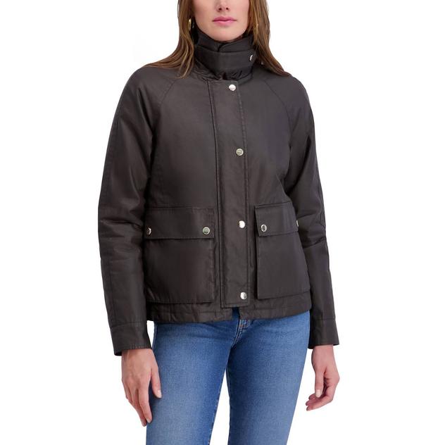 Womens Kensie Waxed Cotton Barn Jacket