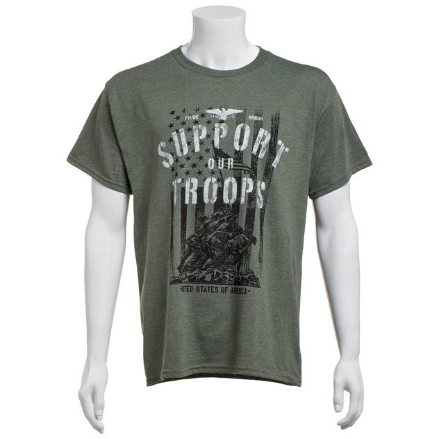 Mens Home of the Brave Raise the Flag Tee