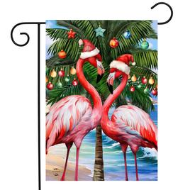 Briarwood Lane Festive Flamingo Garden Flag