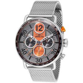 Mens Invicta Speedway Orange Dial Quartz Watch - 49371