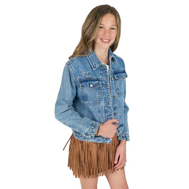 Girls (7-12) Rare Editions Living the Dream Denim Jacket