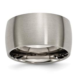 Mens Endless Affection(tm) Titanium 12mm Brushed Wedding Band