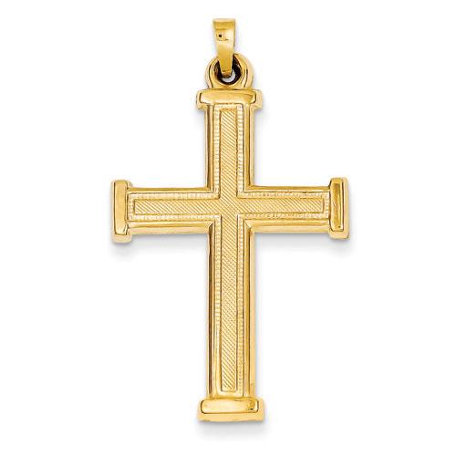 Unisex Gold Classics™ 14kt. Gold Hollow Latin Cross Pendant