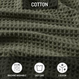 Eddie Bauer Solid Waffle Cotton Blanket