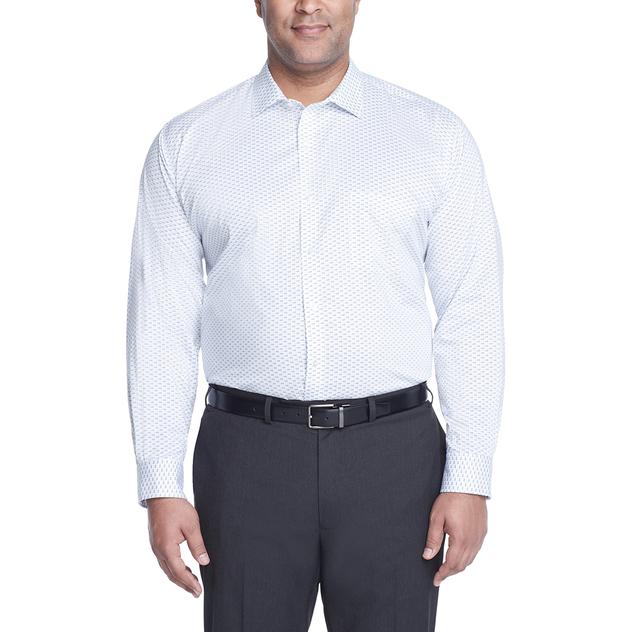 Mens Big & Tall Van Heusen® Stretch Big Fit Dress Shirt - Water