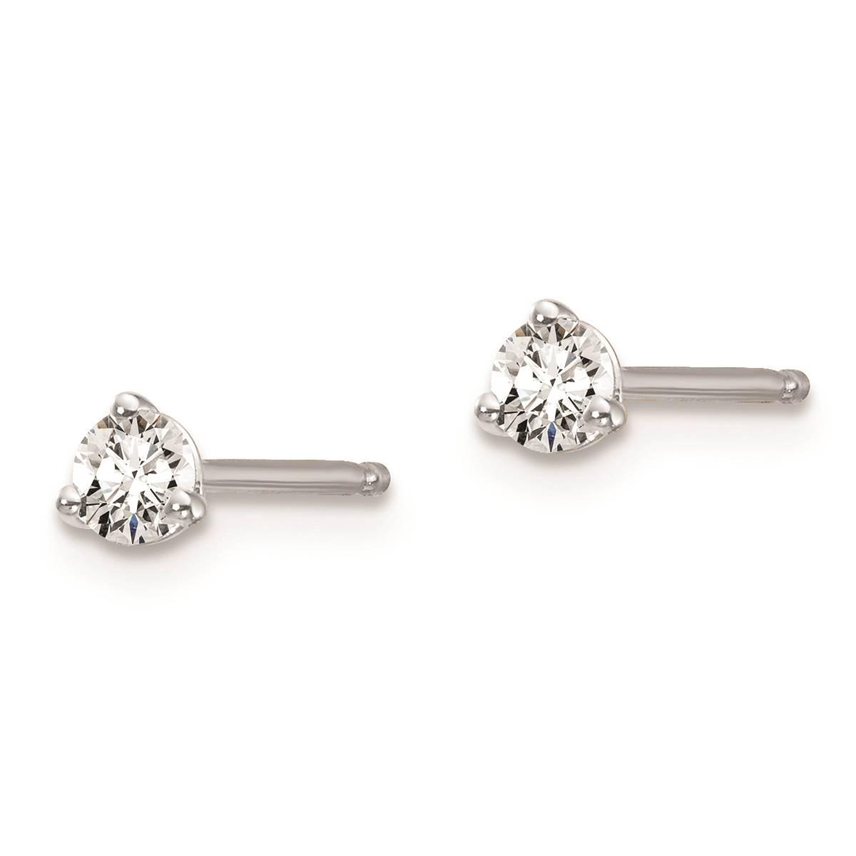 Pure Fire 14kt. White Gold 1/5ctw. Certified Lab Diamond Earrings
