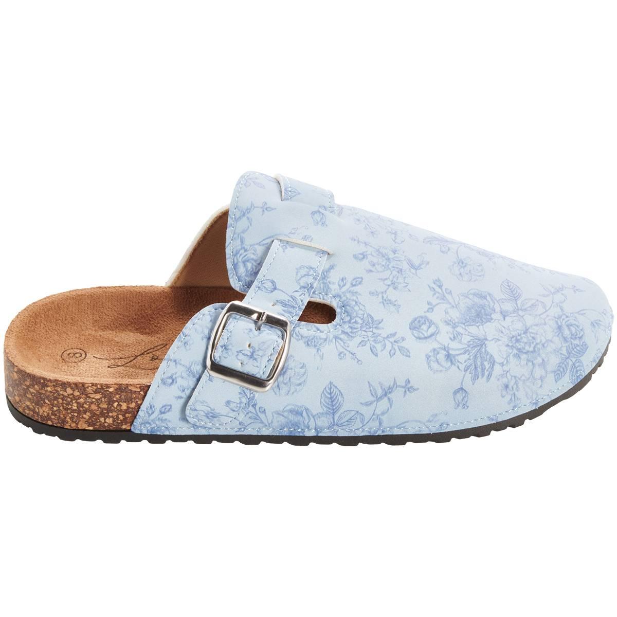 Womens Love 83 Blue Toile Clogs