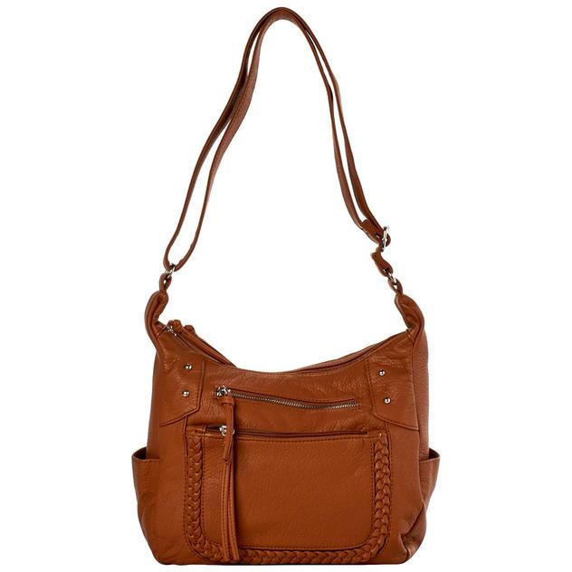 Bueno Grainy Wash Braid Hobo