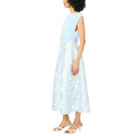 Womens MSK Floral 3/4 Sleeve Floral Fit & Flare Jacket Dress