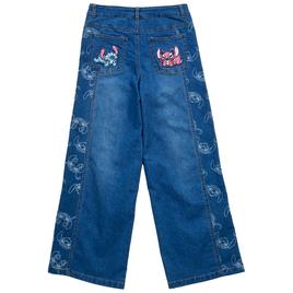 Girls (7-12) Disney Stitch & Angel Wide Leg Jeans