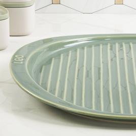 BergHOFF Balance 15.75in. Stone Ribbed Pizza Tray