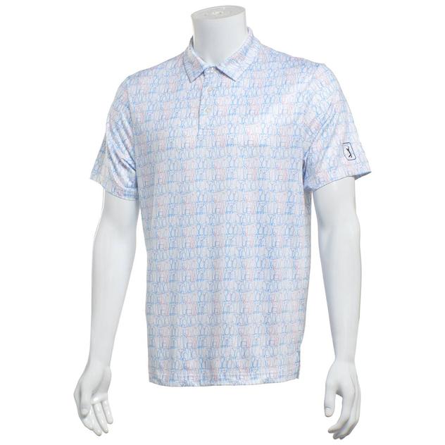 Mens PGA Tour® Linear Cocktail Button Down Shirt