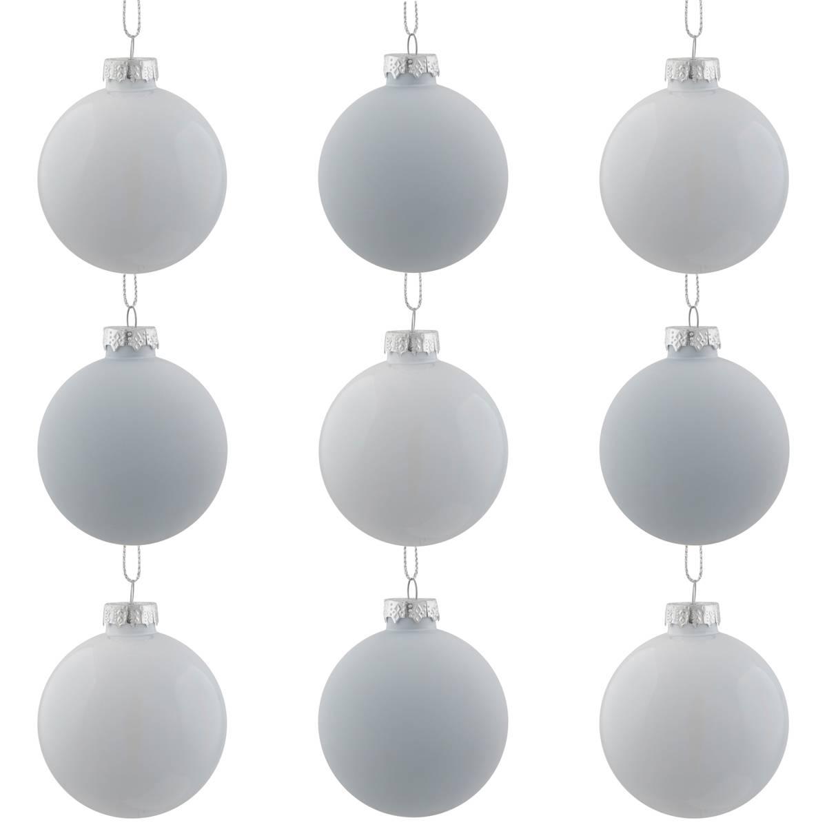 Northlight Seasonal 9ct. 2-Finish Christmas Ball Ornaments