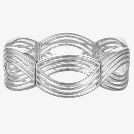 Gloria Vanderbilt 2.25in. Open Weave Stretch Bracelet