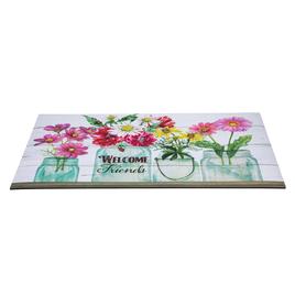 Northlight Seasonal Welcome Friends Spring Bouquet Doormat