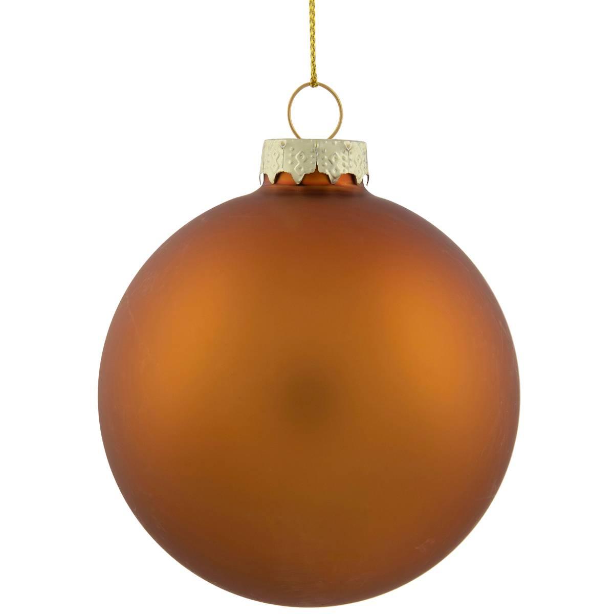 Northlight Seasonal 6pc. Glass 2-Finish Christmas Ornaments