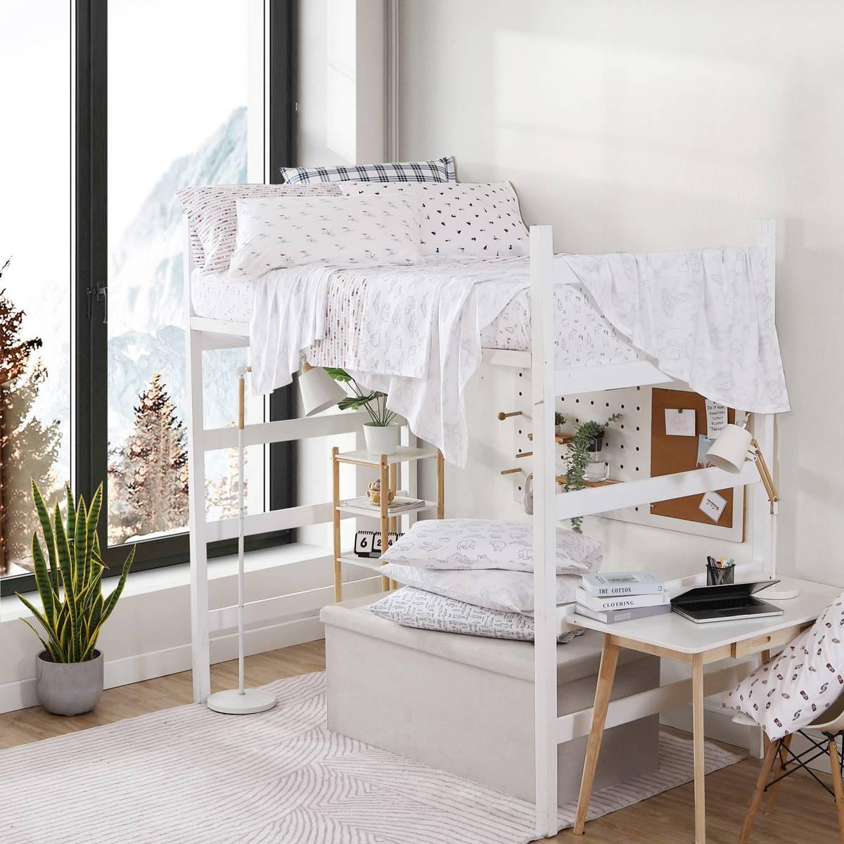 Eddie Bauer Basic Plaid Cotton Percale Sheet Set
