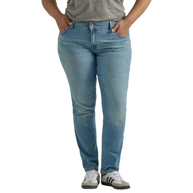 Plus Size Lee® Legendary Straight Leg Anchor Jeans - Medium