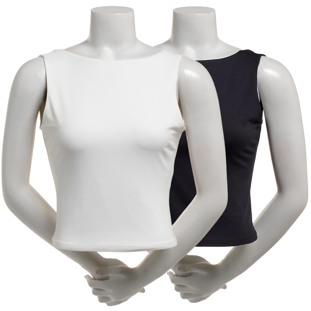 Juniors Pink Rose 2pk. Low Back Contour Knit Tank Tops