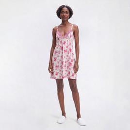 Womens Jessica Simpson Heart Toile Cami Chemise w/Lace Trim