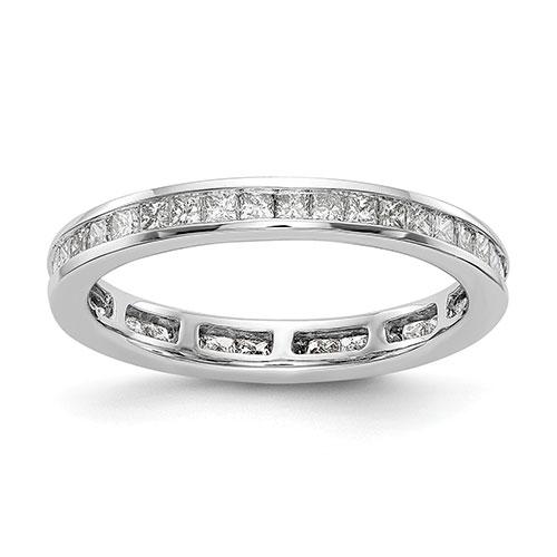 Endless Affection(tm) White Gold Channel Set Eternity Band