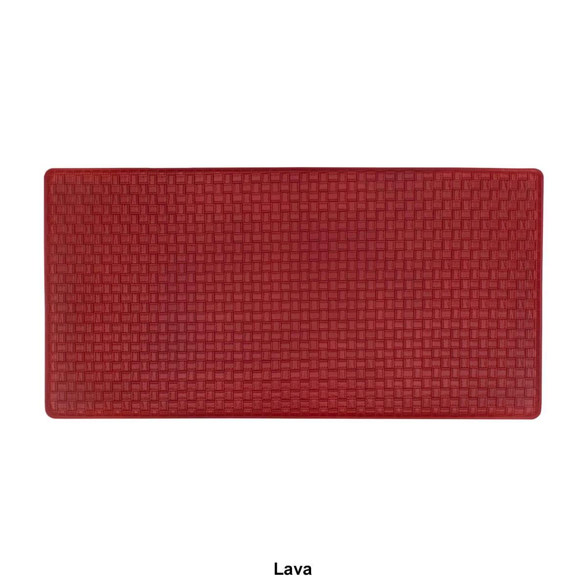 Achim Woven-Embossed Faux-Leather Anti-Fatigue Mat