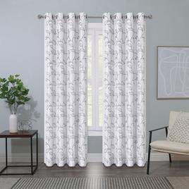 Sunshield Remington-E 100% Blackout Embroidered Curtains