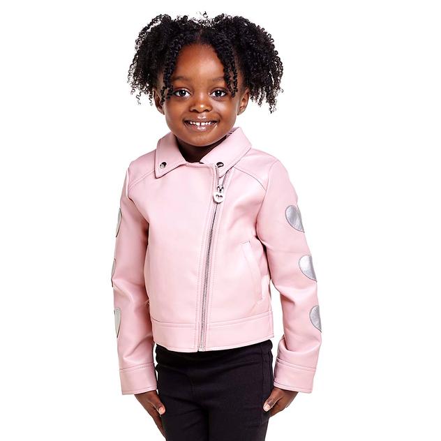 Girls (4-6x) Limited Too™ Moto Jacket w/ Heart Sleeves