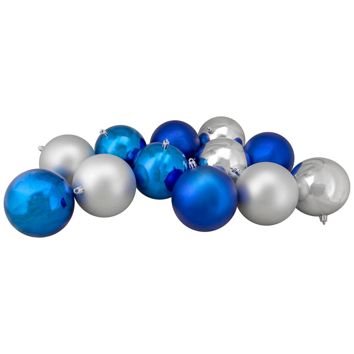 Northlight Seasonal 12in. 2-Finish Christmas Ornaments