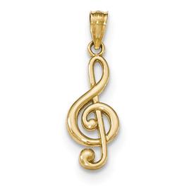 Gold Classics(tm) 14k. Music Note Pendant