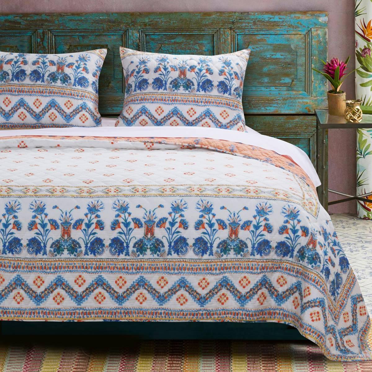 Greenland Home Fashions(tm) Aleena Boho Patchwork Quilt Set