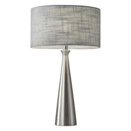 HomeRoots 22in. Silver Metal Base Table Lamp