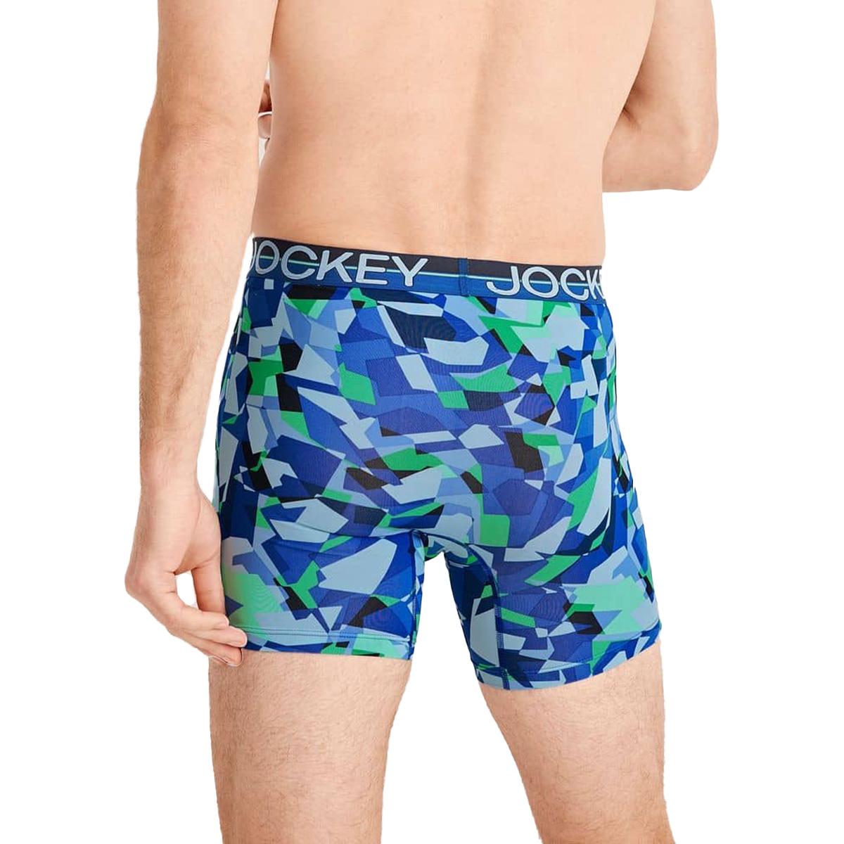 Mens Jockey® 3pk. Infinite Cool Boxer Briefs - Blue/Black