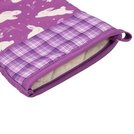 Northlight Seasonal Hopping Bunnies Plaid Easter Oven Mitts