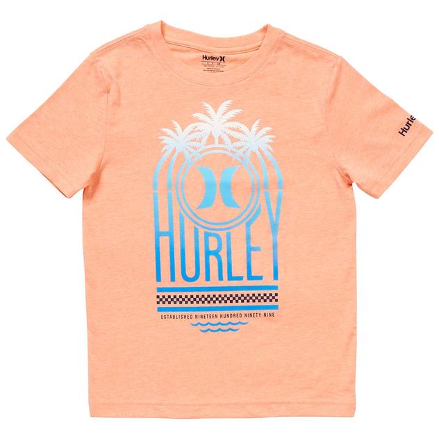 Boys (8-20) Hurley Tropics Short Sleeve Tee - Bright Mango