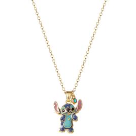 Brass Stitch Pendant Necklace