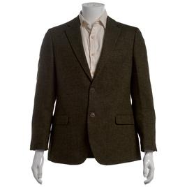 Mens Nautica Olive Herringbone Suit Jacket