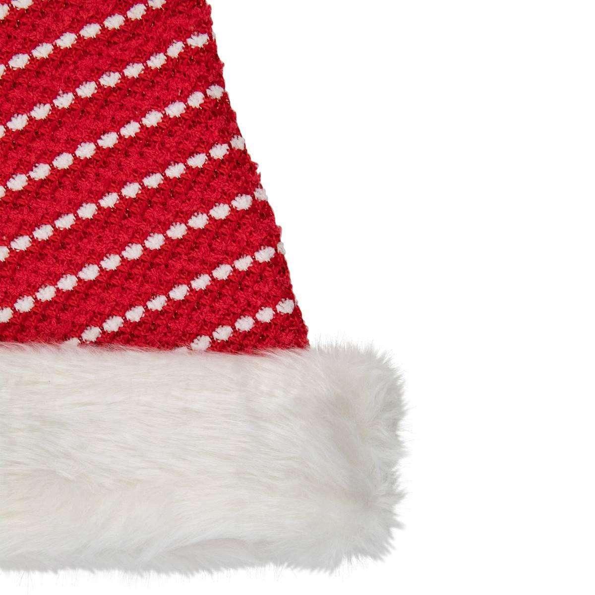 Northlight 17in. Red and White Striped Santa Hat With Pom Pom