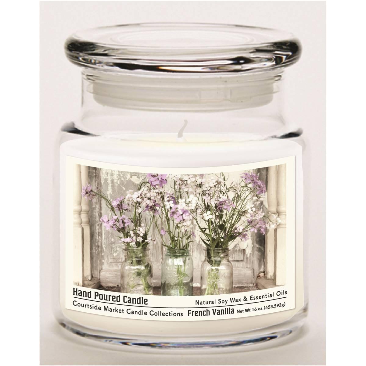 Courtside Market(R) From the Garden 16oz. French Vanilla Jar Candle