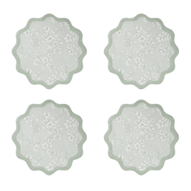 Avanti Provence Woven Braided Round Placemats - Set of 4