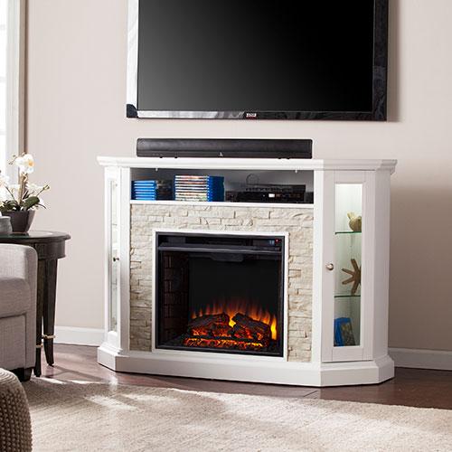 Southern Enterprises Convertible Electric Media Fireplace