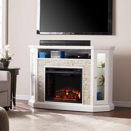 Southern Enterprises Convertible Electric Media Fireplace