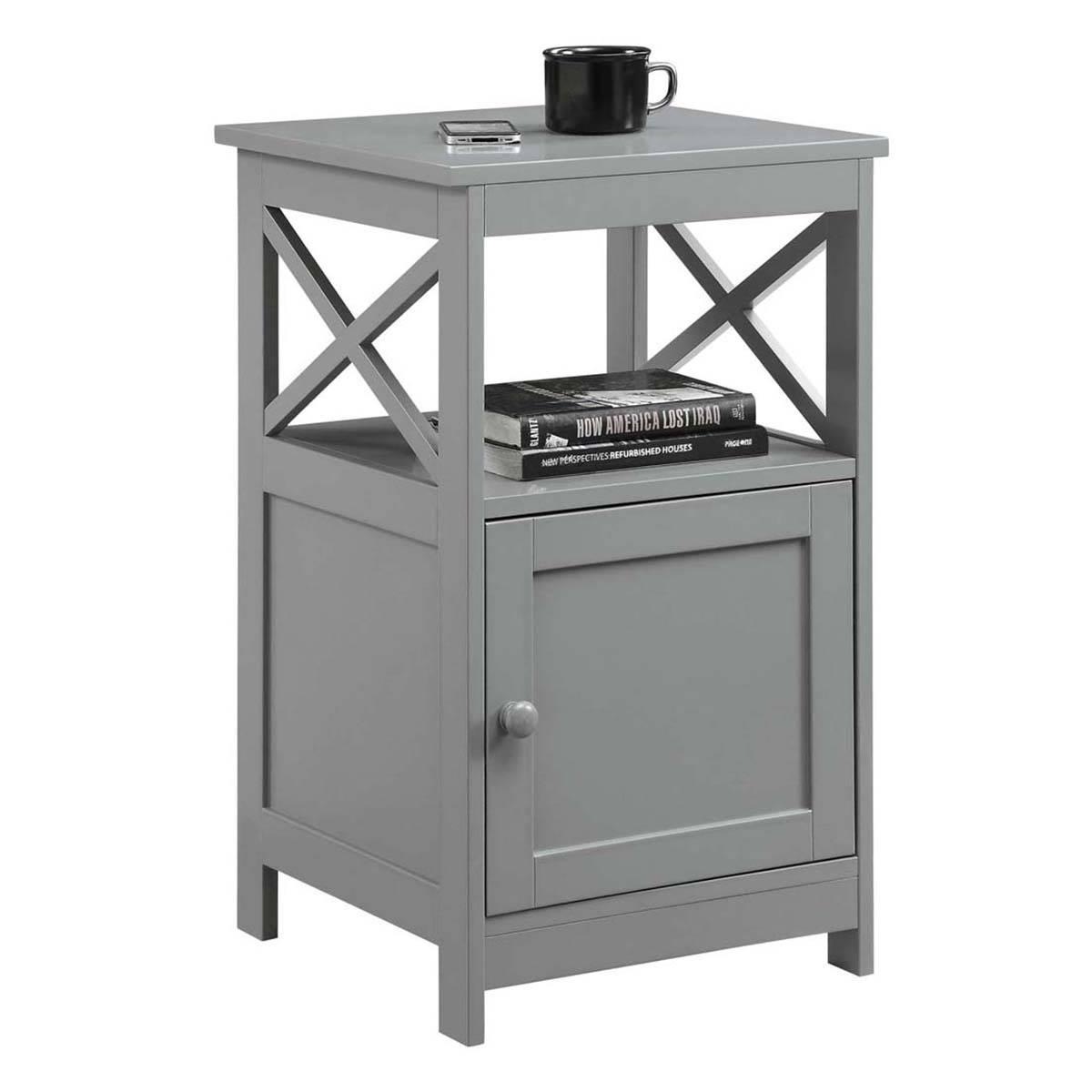 Convenience Concepts Oxford End Table w/ Storage Cabinet