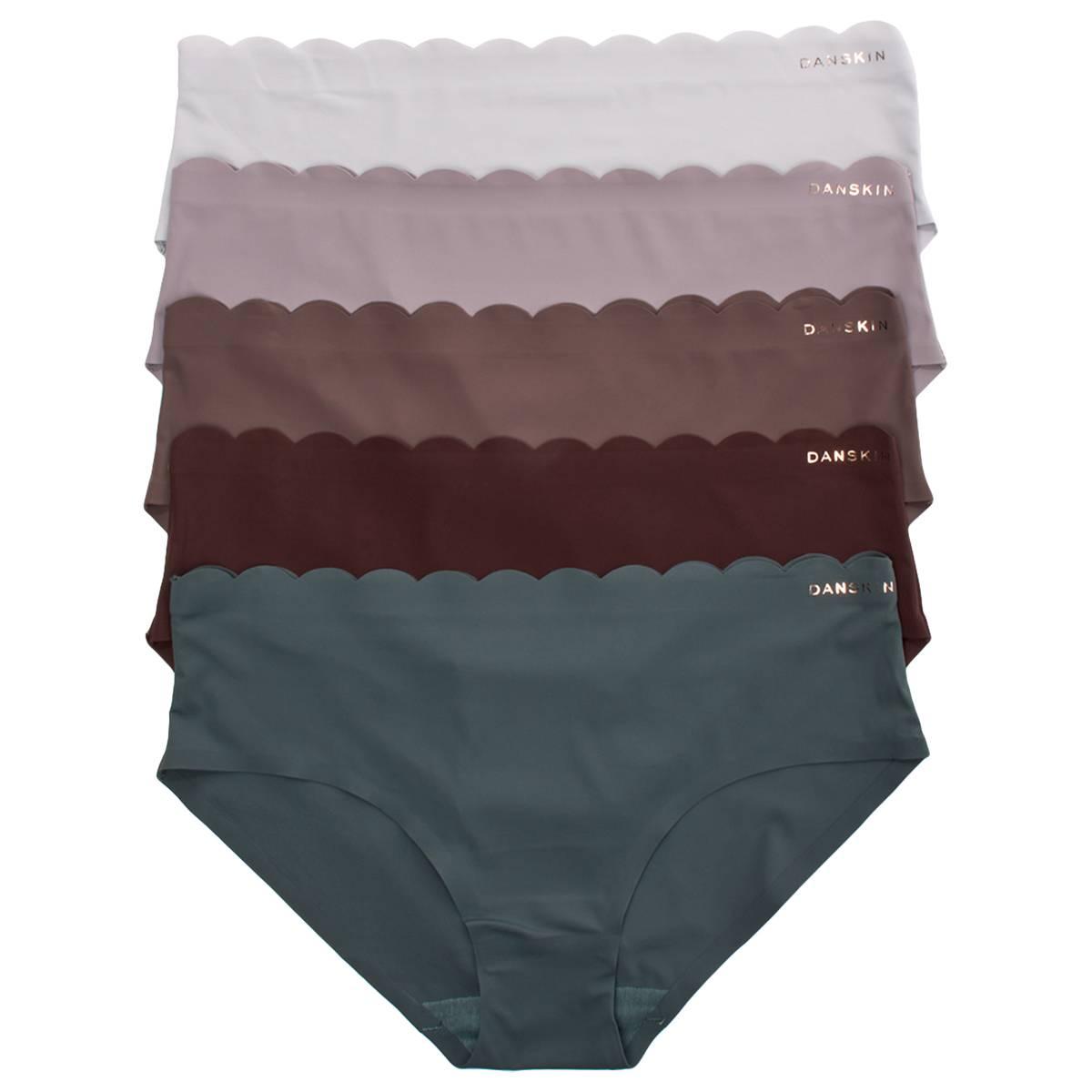 Womens Danskin 5pk. Microfiber Hipster Panties - DS7254-5PKBM