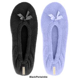 Womens Gold Toe® 2pk. Terry Ballerina Slippers