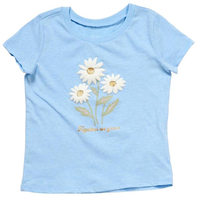 Girls (4-6x) BTween® Short Sleeve Daisies Graphic Tee