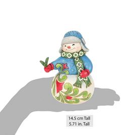 Jim Shore Snowman Evergreen Sprig Christmas Figurine