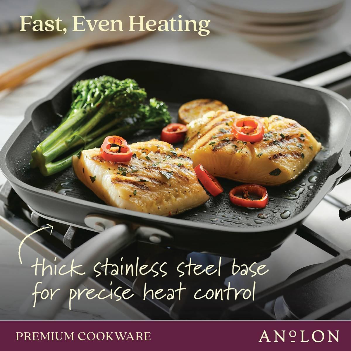 Anolon® Accolade 11in. Hard-Anodized Nonstick Grill Pan